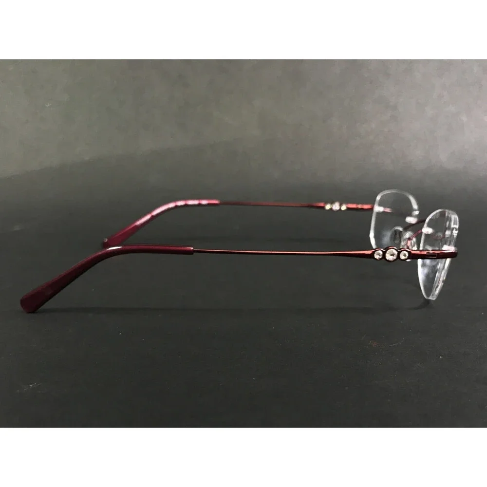 Pure Airlock Eyeglasses Frames EMBRACE 202 604 Burgundy Titanium 49-18-140